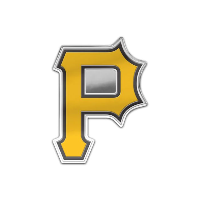 Insignia para automóvil de los Piratas de Pittsburgh con color