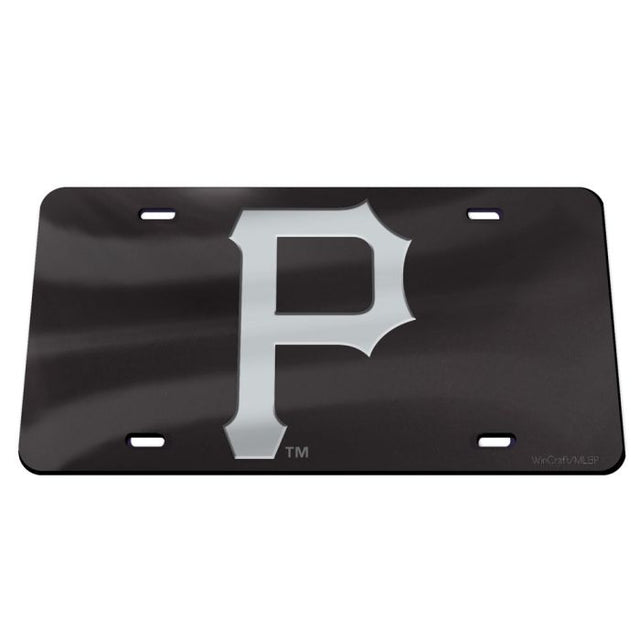 Pittsburgh Pirates BLACK Specialty Acrylic License Plate