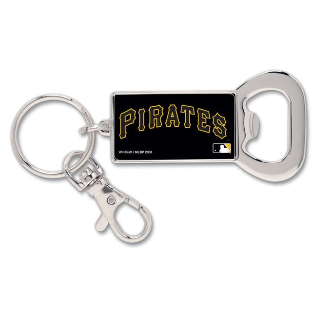 Pittsburgh Pirates Bottle Opener Key Ring Rectangle