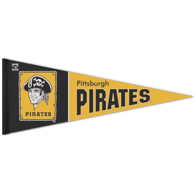 Banderín premium de los Piratas de Pittsburgh/Cooperstown de 12" x 30"