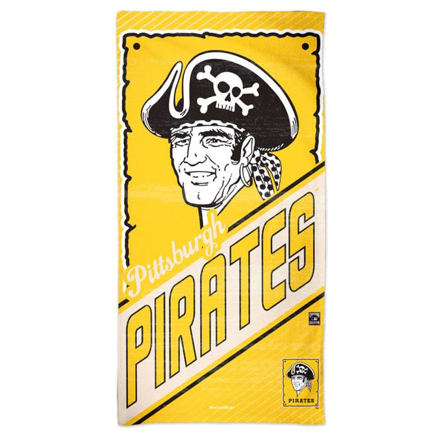 Toalla de playa Spectra de los Piratas de Pittsburgh y Cooperstown, 30" x 60"