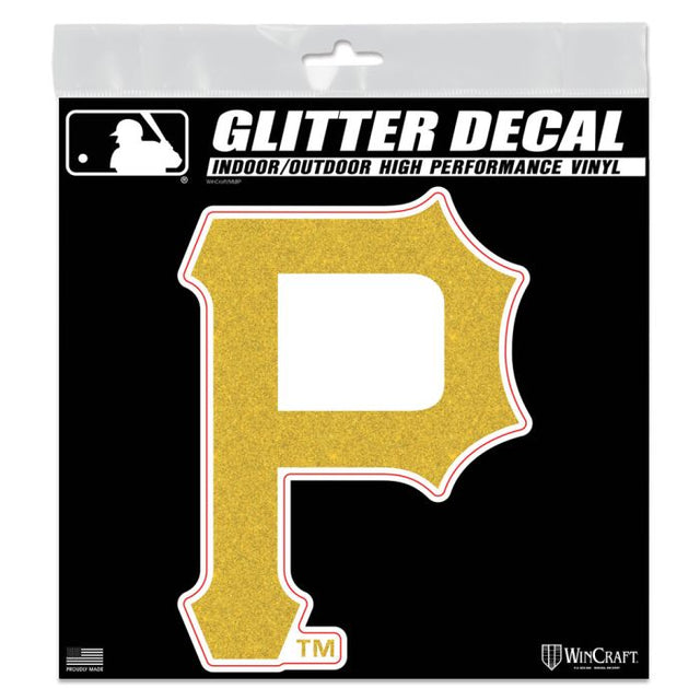 Pittsburgh Pirates Decal Glitter 6" x 6"