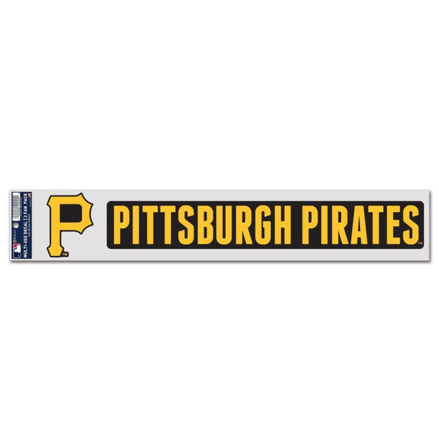 Calcomanías para fanáticos de los Piratas de Pittsburgh de 3" x 17"