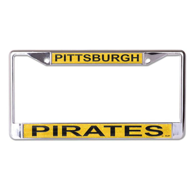 Pittsburgh Pirates GLITTER Lic Plt Frame S/L Printed