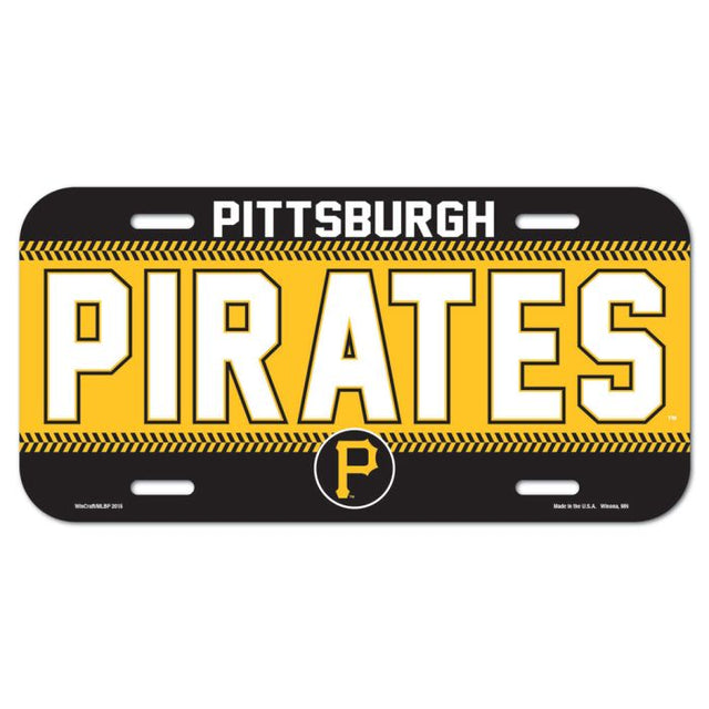 Pittsburgh Pirates License Plate