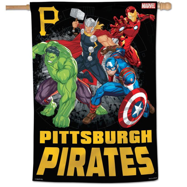 Pittsburgh Pirates / Marvel (c) 2021 MARVEL Vertical Flag 28" x 40"