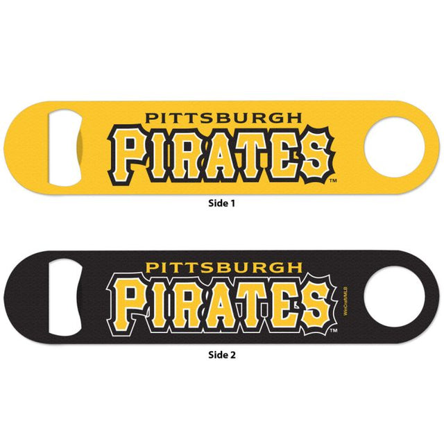 Abridor de botellas de metal de los Piratas de Pittsburgh de 2 lados