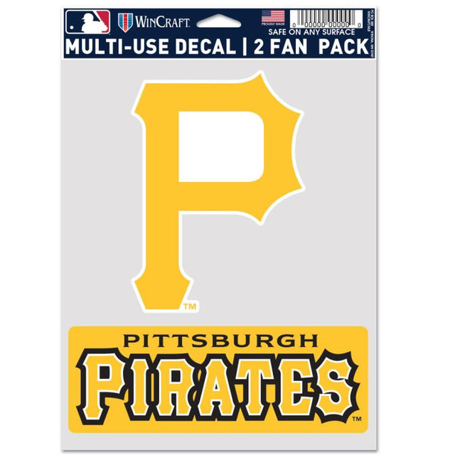 Paquete multiusos para dos aficionados de los Piratas de Pittsburgh