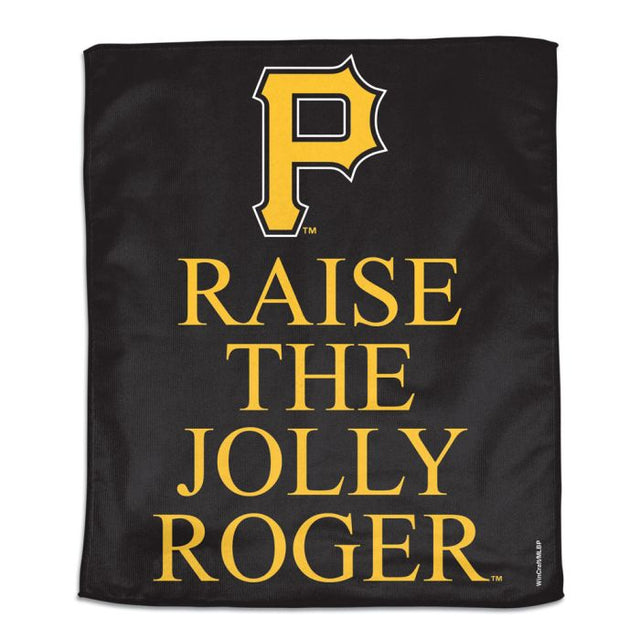 Toalla de rally RAISE THE JOLLY ROGER de los Piratas de Pittsburgh - A todo color