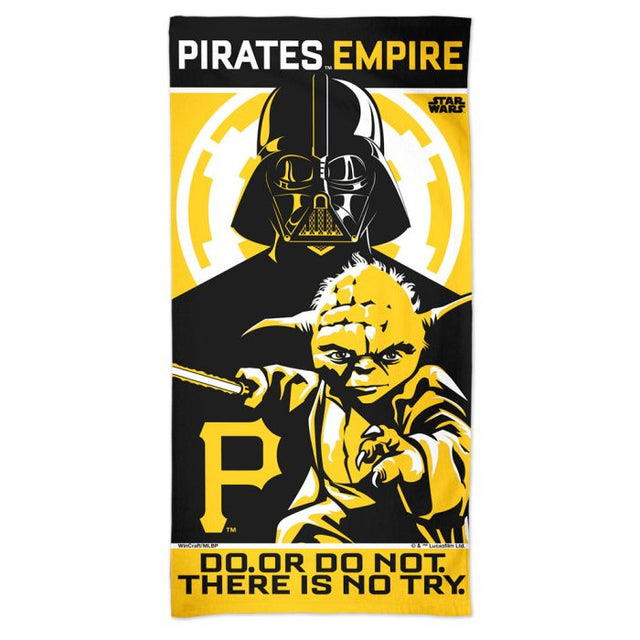 Pittsburgh Pirates / Star Wars YODA &amp; DARTH VADAR Spectra Beach Towel 30" x 60"