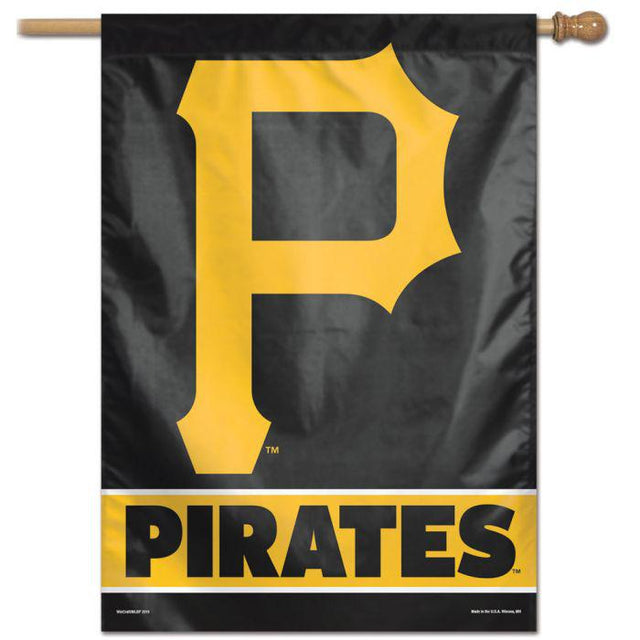 Bandera vertical de los Piratas de Pittsburgh de 28" x 40"