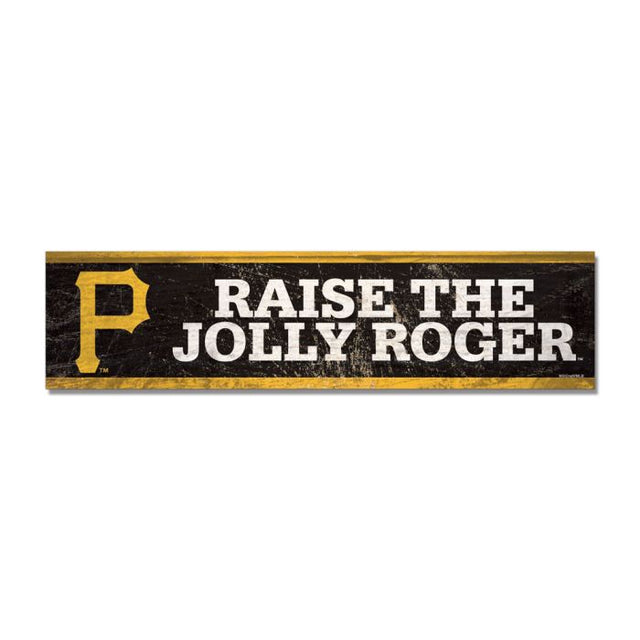 Pittsburgh Pirates Wooden Magnet 1.5" X 6"