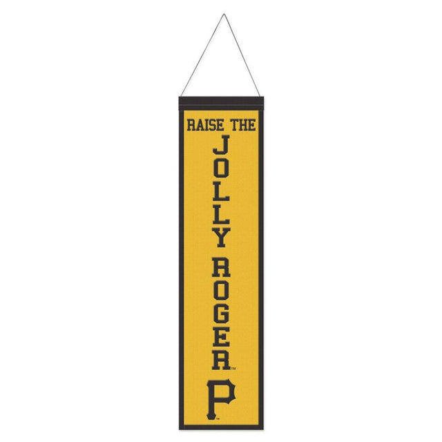 Pittsburgh Pirates Wool Banner 8" x 32"