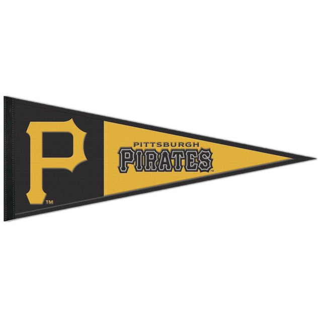 Banderín de lana de los Piratas de Pittsburgh de 13" x 32"