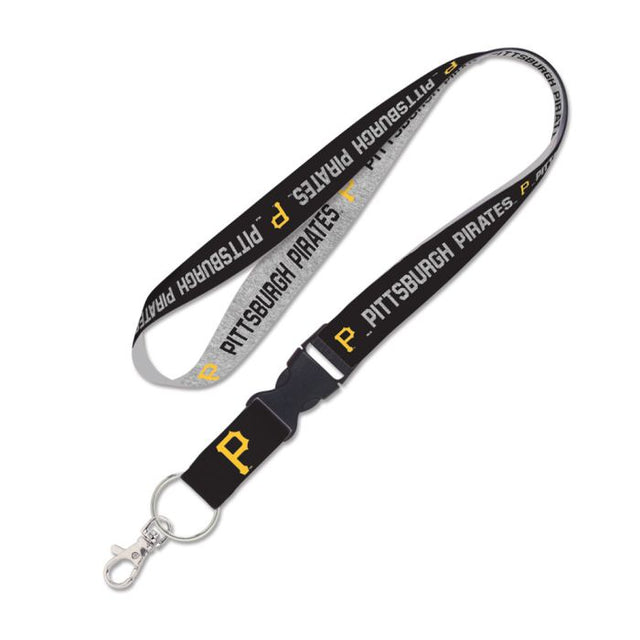 Pittsburgh Pirates heather Lanyard w/detachable buckle 1"