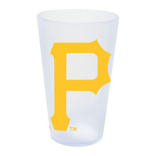 Vaso de pinta de silicona de 16 oz con forma de carámbano de los Piratas de Pittsburgh