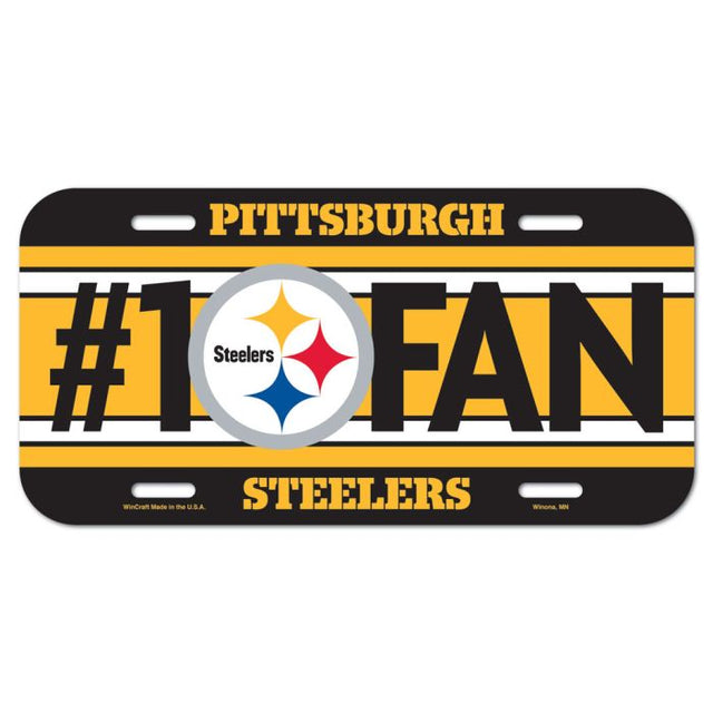 Pittsburgh Steelers #1 FAN License Plate