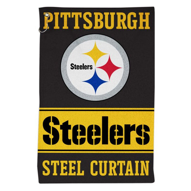 Toalla deportiva de 16 x 25 de los Pittsburgh Steelers