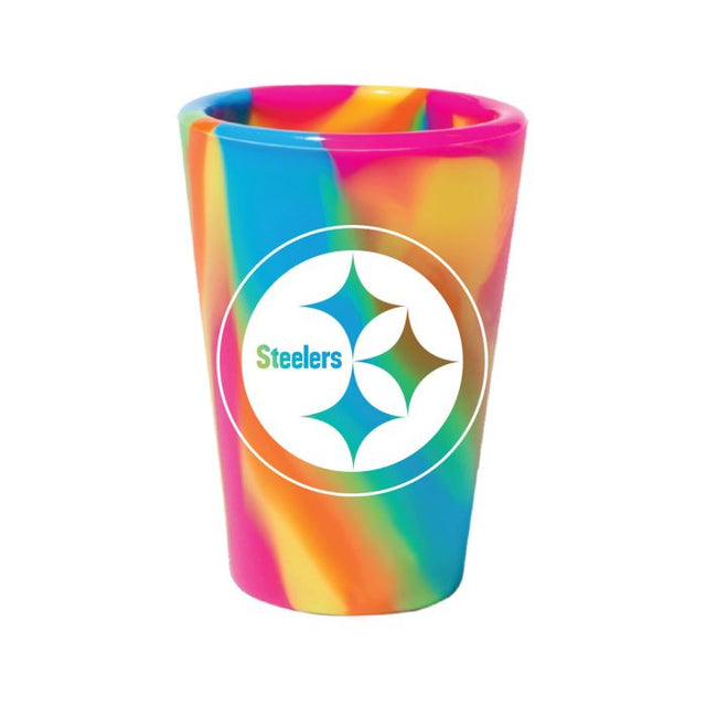 Vaso de chupito de silicona de 1,5 oz de los Pittsburgh Steelers