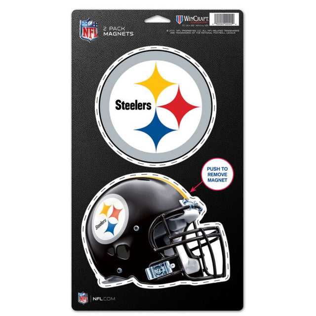 Pittsburgh Steelers 2 Pack Magnets 5" x 9"