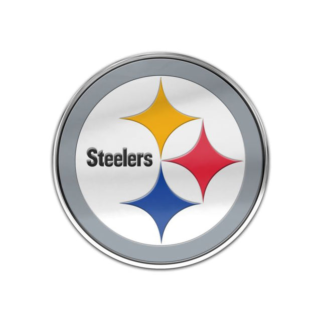 Insignia para automóvil de los Pittsburgh Steelers con color