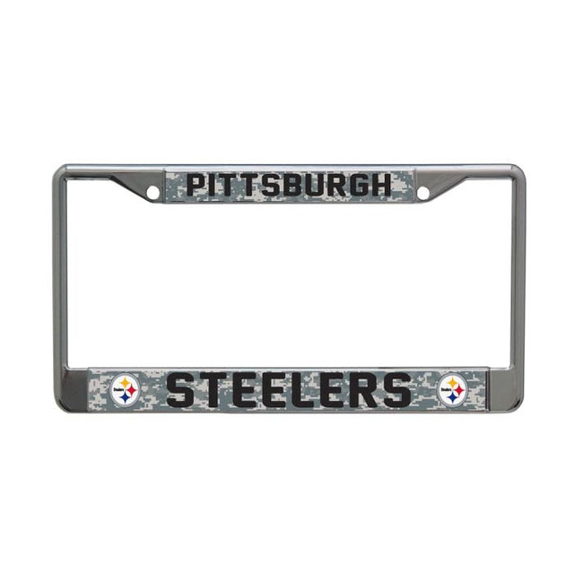 Pittsburgh Steelers CAMO Lic Plt Frame S/L Printed