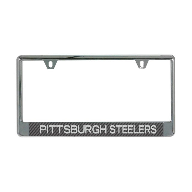 Pittsburgh Steelers CARBON Lic Plate Frame B/O Printed