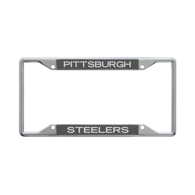 Cuadro de acero inoxidable con licencia de carbono de los Pittsburgh Steelers impreso