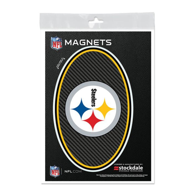 Pittsburgh Steelers CARBON Outdoor Magnets 5" x 7"