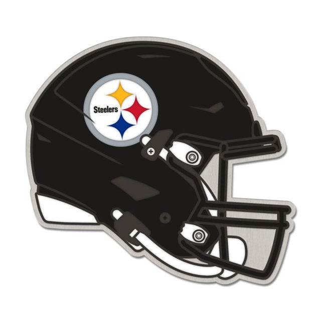 Tarjeta de joyería con pin esmaltado de colección de los Pittsburgh Steelers