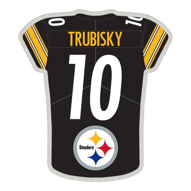 Tarjeta de joyería con pin de colección de los Pittsburgh Steelers de Mitchell Trubisky