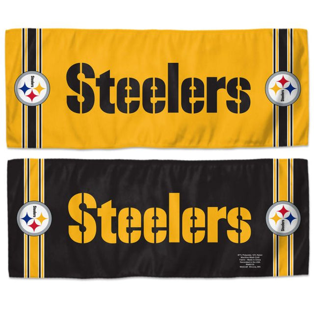 Toalla refrescante de los Pittsburgh Steelers de 30 x 76 cm