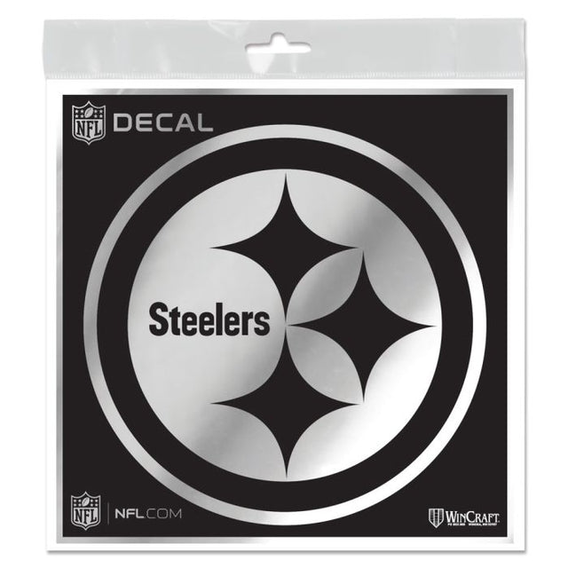 Pittsburgh Steelers Decal Metallic 6" x 6"