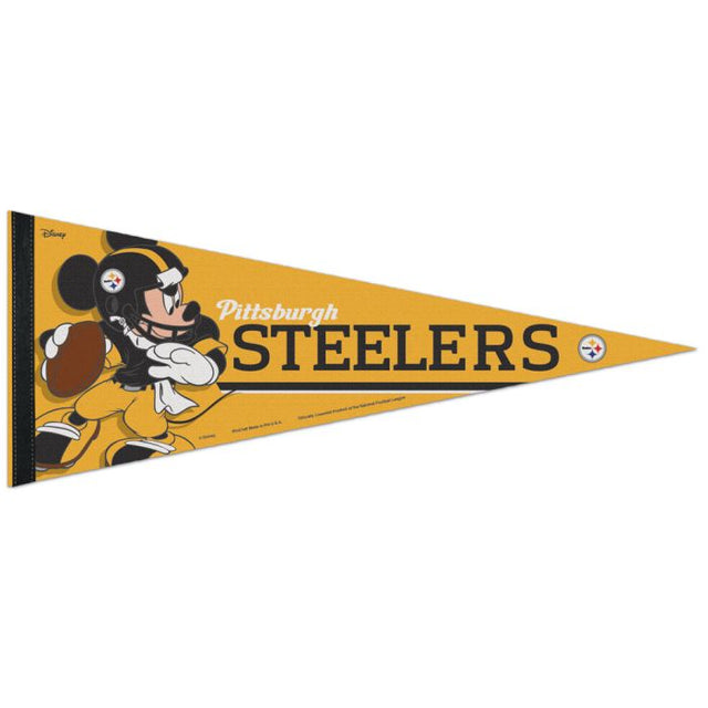 Pittsburgh Steelers / Disney Mickey Mouse Premium Pennant 12" x 30"