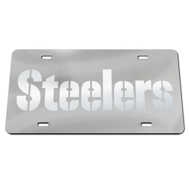 Pittsburgh Steelers FROSTED Specialty Acrylic License Plate