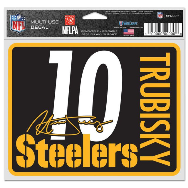 Pittsburgh Steelers Fan Decals 5" x 6" Mitchell Trubisky