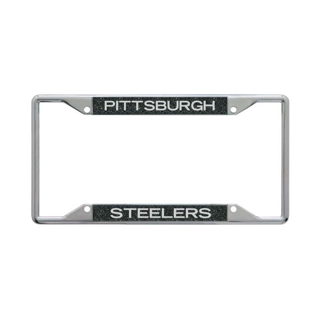 Pittsburgh Steelers GLITTER BACKGROUND Lic Plt Frame S/S Printed