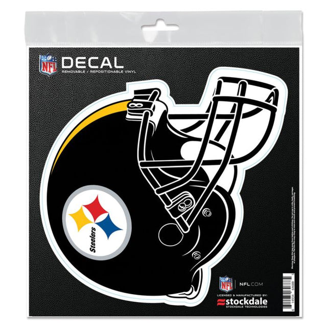 Calcomanía para todo tipo de superficies de los Pittsburgh Steelers HELMET de 6" x 6"