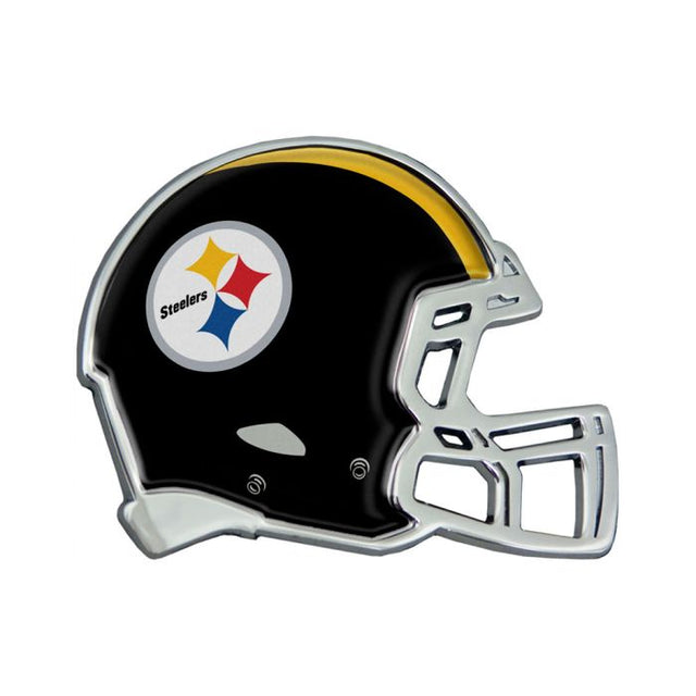 Emblema de metal cromado abovedado para CASCO de los Pittsburgh Steelers