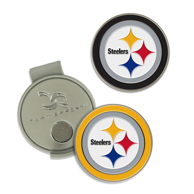 Clip para gorra y marcadores de los Pittsburgh Steelers