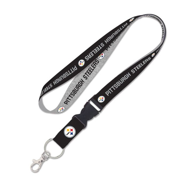 Pittsburgh Steelers Heather Lanyard w/detachable buckle 1"