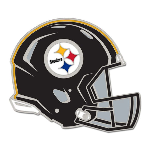 Tarjeta de joyería con pin esmaltado para coleccionistas de cascos de los Pittsburgh Steelers