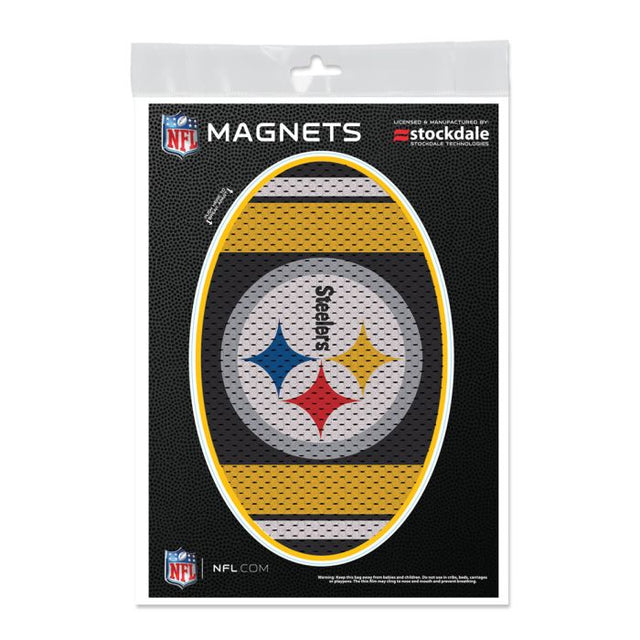 Imanes para exteriores con la camiseta de los Pittsburgh Steelers de 5" x 7"