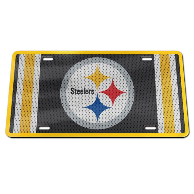 Placa de matrícula acrílica especial de los Pittsburgh Steelers JERSEY