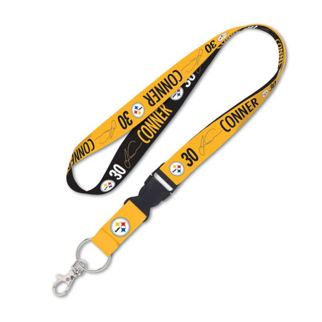 Pittsburgh Steelers Lanyard w/detachable buckle 1" James Conner