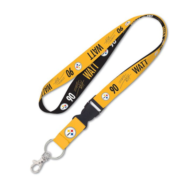 Pittsburgh Steelers Lanyard w/detachable buckle 1" T.J. Watt