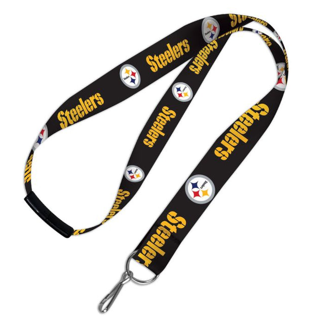 Cordones de los Pittsburgh Steelers con cierre de seguridad de 1"