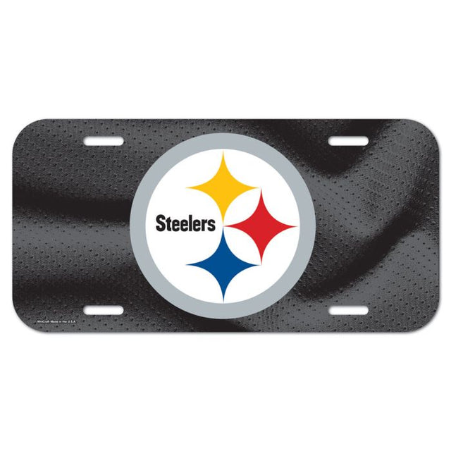 Matrícula con el logotipo de los Pittsburgh Steelers únicamente