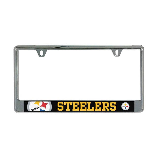 Pittsburgh Steelers MEGA Lic Plate Frame B/O Printed