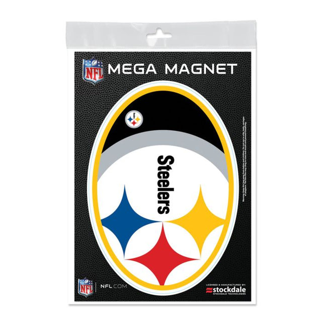 Imanes mega para exteriores de los Pittsburgh Steelers de 5" x 7"